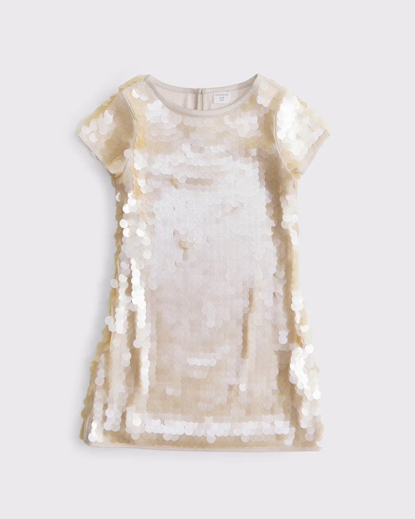 girls short-sleeve sequin mini dress | girls | Abercrombie.com | Abercrombie & Fitch (US)