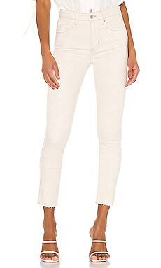 Free People High Rise Jegging in Ivory from Revolve.com | Revolve Clothing (Global)