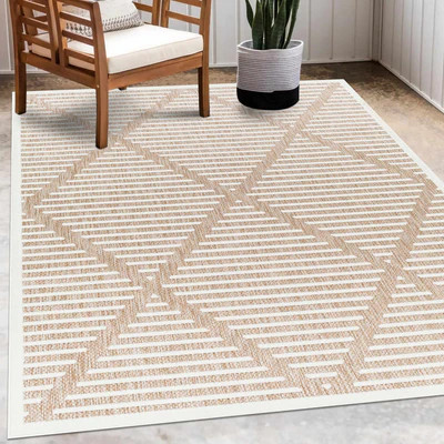 Anah Cream Outdoor Rug | Boutique Rugs