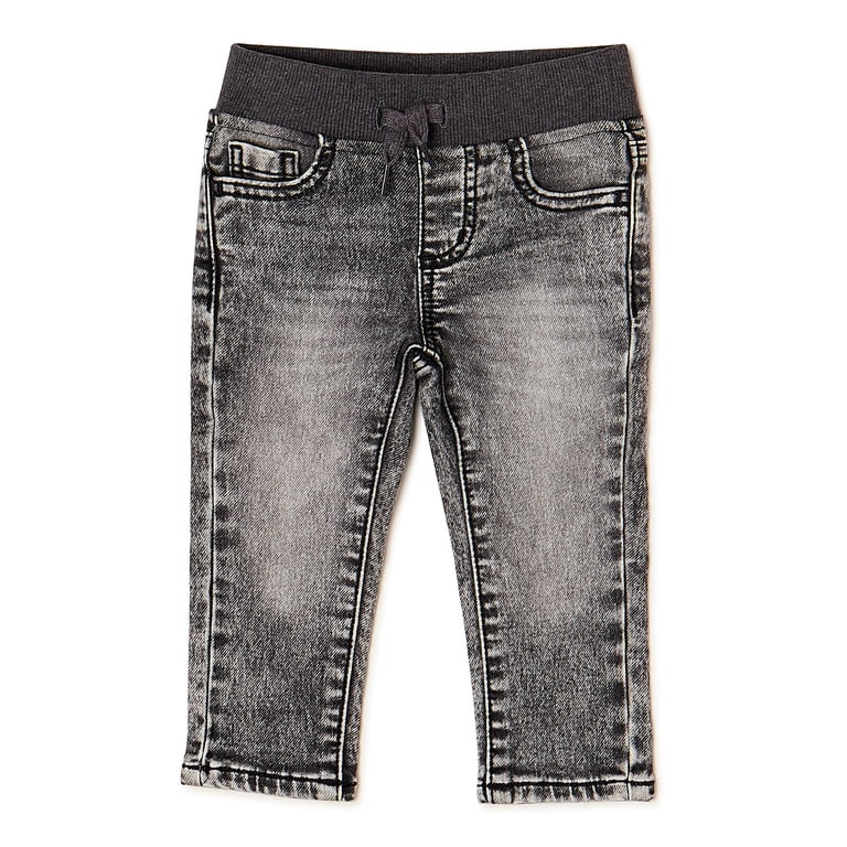 Wonder Nation Baby and Toddler Boys’ Knit Denim Jeans, Sizes 12M-5T - Walmart.com | Walmart (US)