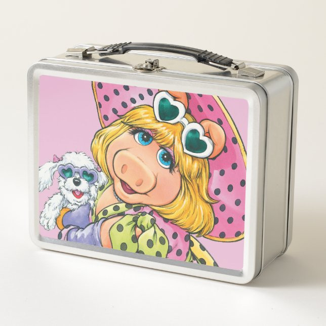 Miss Piggy Holding Puppy Metal Lunch Box | Zazzle | Zazzle