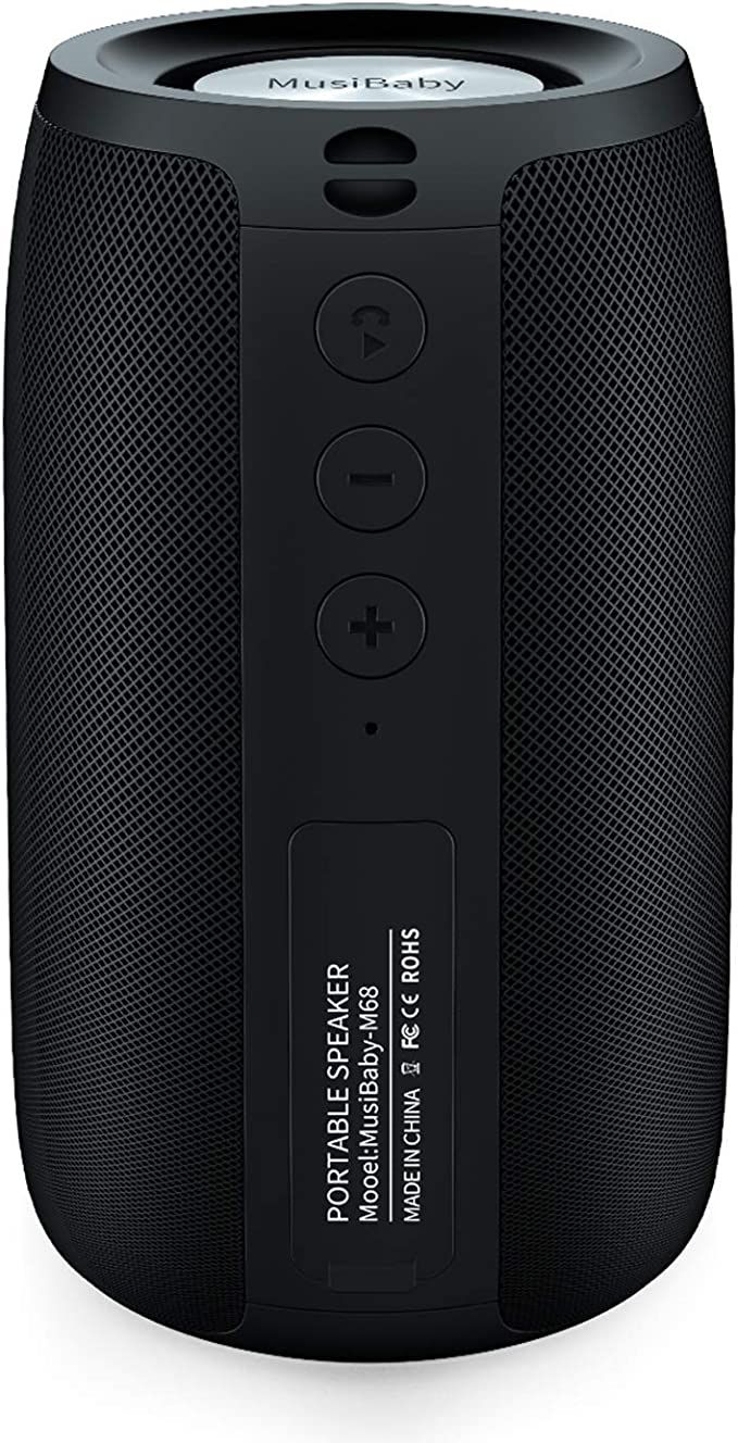 Bluetooth Speaker, MusiBaby Speaker,Outdoor,Wireless,Waterproof,Portable Speaker,Dual Pairing,Blu... | Amazon (US)