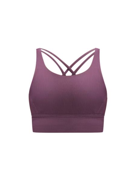 lululemon Energy Ribbed Longline Bra Medium Support, B–D Cups | Women's Bras | lululemon | Lululemon (US)