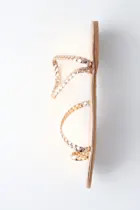 Mirela Rose Gold Flat Sandals | Lulus (US)
