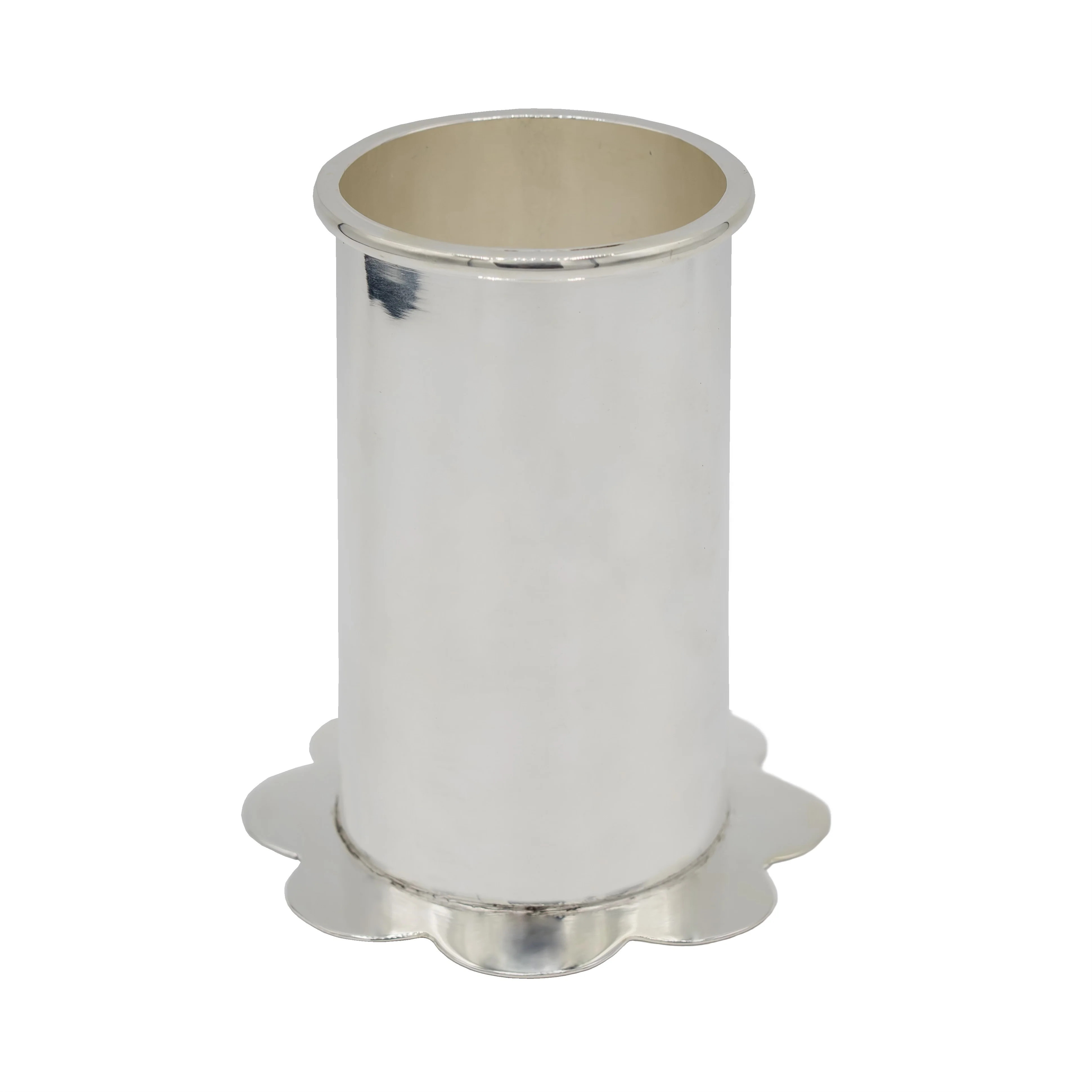 Scallop Bud Vase, Silver | The Avenue