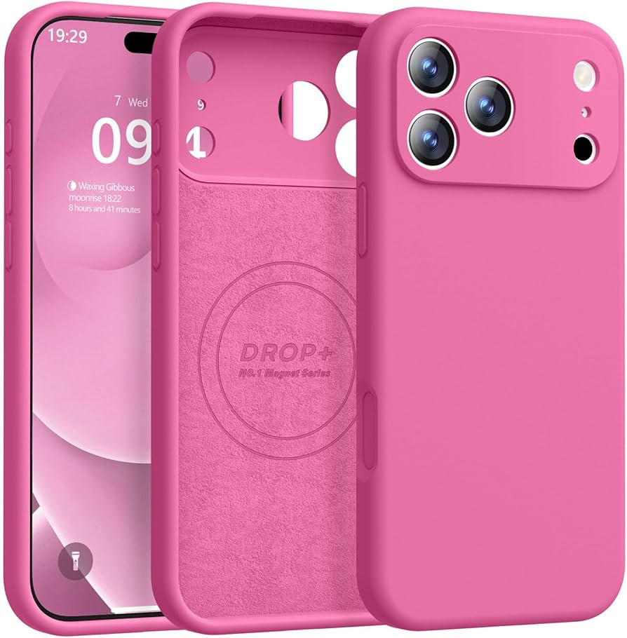 Ktele Magnetic for iPhone 17 Pro Case [Compatible with Magsafe] [Premium Silicone Satin-Smooth To... | Amazon (US)