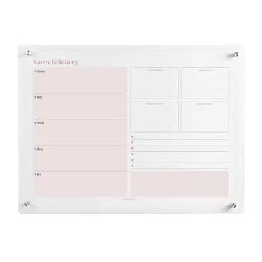 Acrylic Weekly Priorities Wall Calendar | Erin Condren | Erin Condren