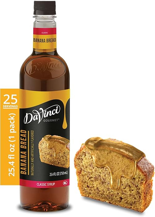 DaVinci Gourmet Banana Bread Syrup, 25.4 Fluid Ounces (Pack of 1) | Amazon (US)