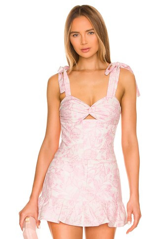 Amanda Uprichard x REVOLVE Bliss Crop Top in Shocking Pink from Revolve.com | Revolve Clothing (Global)