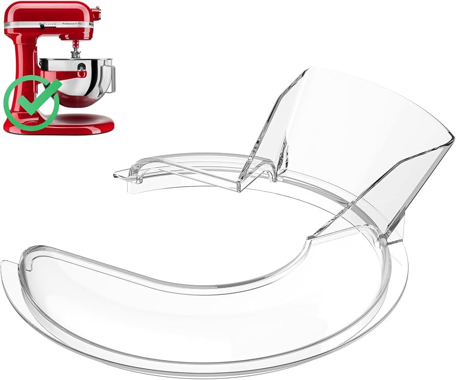 Pouring Shield for KitchenAid Mixer & Splash Guard Attachment - Compatible with 5.5-8QT Bowl-Lift... | Amazon (US)