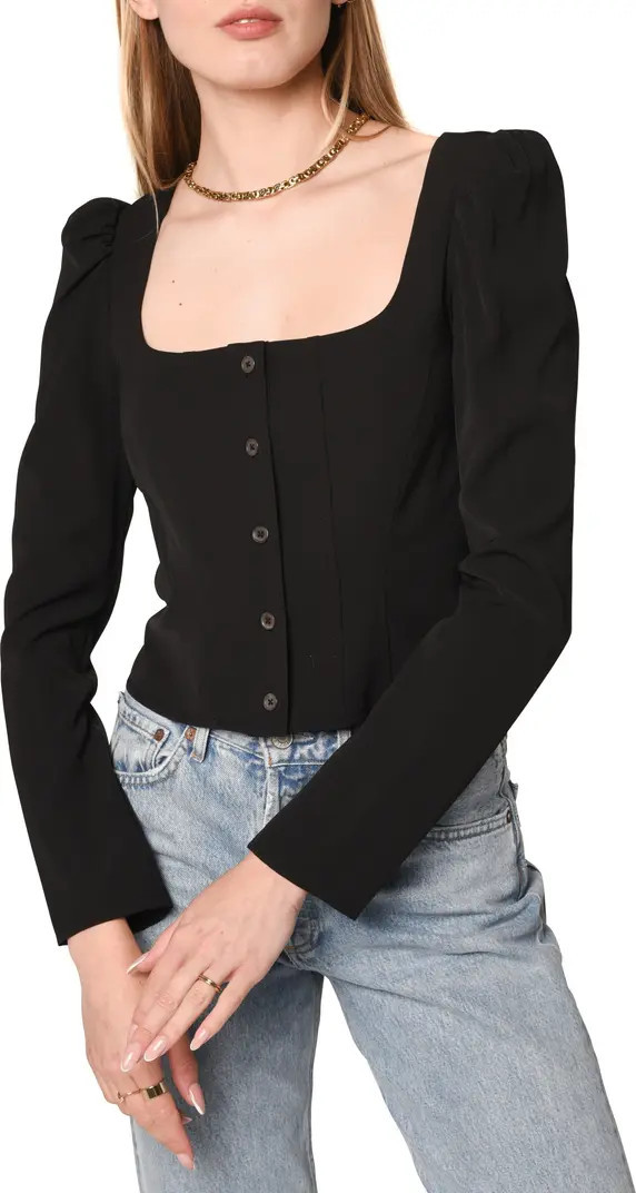 Unforgettable Long Sleeve Puff Shoulder Top | Nordstrom