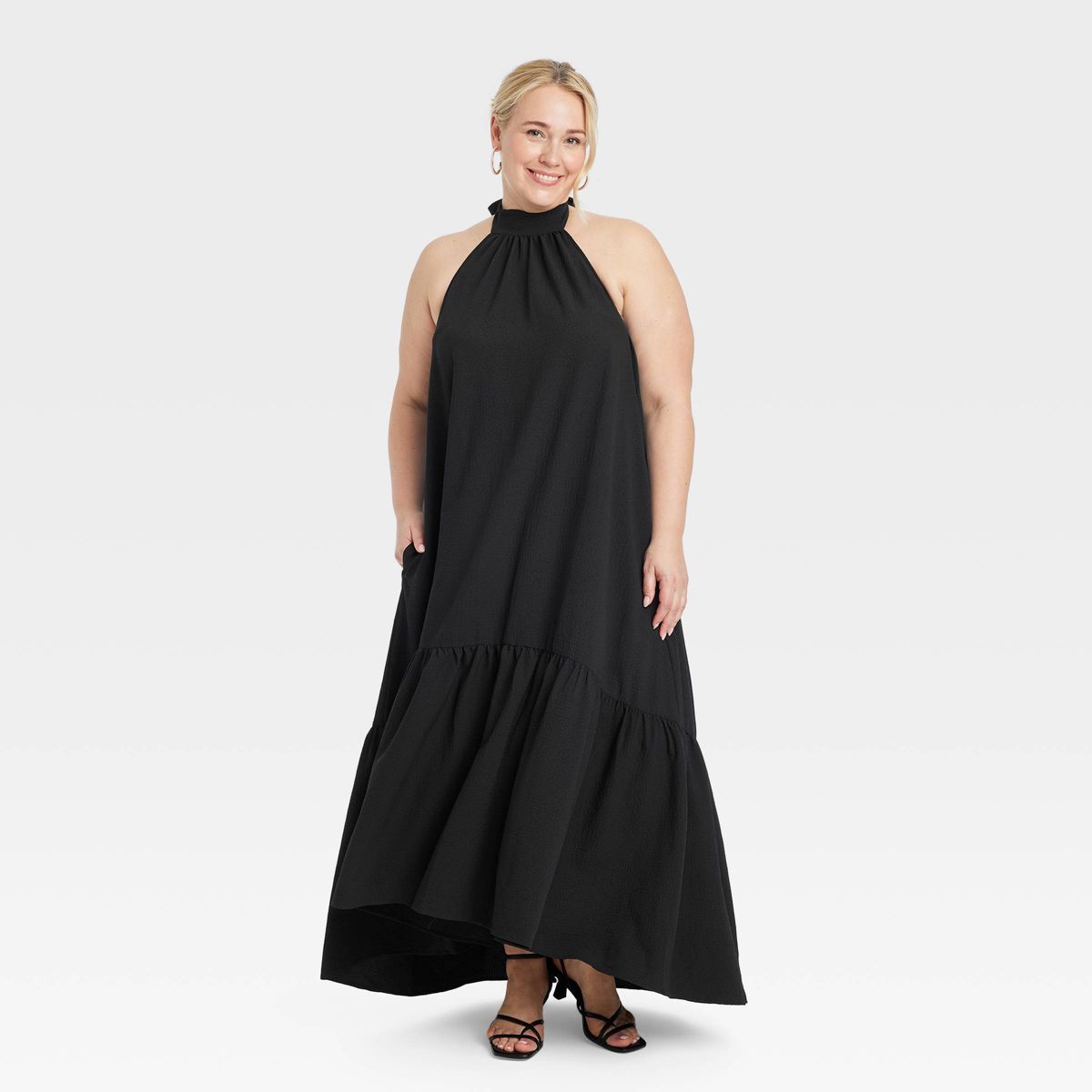 Women's Halter Hi-Lo Midi Dress - A New Day™ | Target