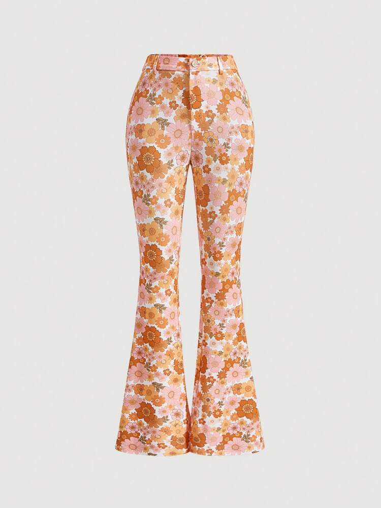 SHEIN MOD Floral Print Flare Leg Pants
       
              
              $16.99        
    (1... | SHEIN