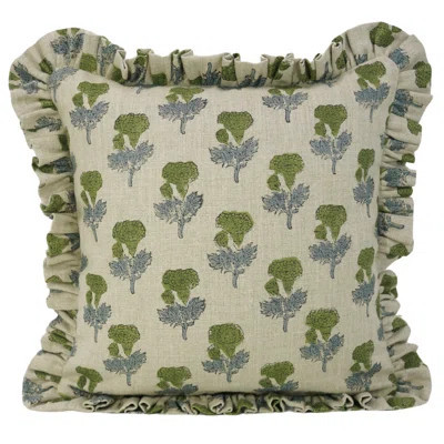 Fabdivine Thick linen Frill lumbar Pillowcase Cushion Cover, Fall Decoration (Manmohan, Brown) | Wayfair North America