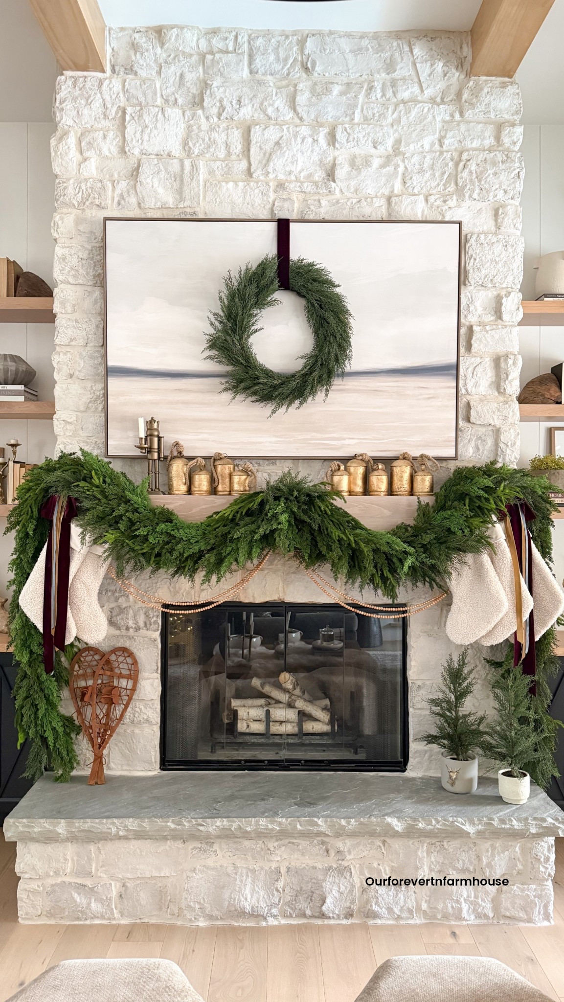Holiday mantle refresh ✨
I layered three different garlands to create this oversized, full swag—and it completely transformed the fireplace. Soft greenery, subtle texture, and just a little drama… my favorite combo for this time of year.
Everything I used is linked below so you can recreate the look.

#holidaymantle #holidaydecor #christmasmantle #mantledecor #garlanddecor #christmashome #holidaystyling #ltkhome #ltkholiday #christmasdecorideas

#LTKSeasonal #LTKHoliday #LTKHome