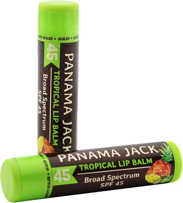 Panama Jack Sunscreen Lip Balm - SPF 45, Broad Spectrum UVA-UVB Sunscreen Protection, Prevents & ... | Amazon (US)