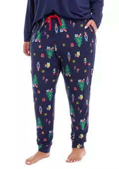PAJAMARAMA Plus Size Nutcracker Pajama Jogger Pants | Belk
