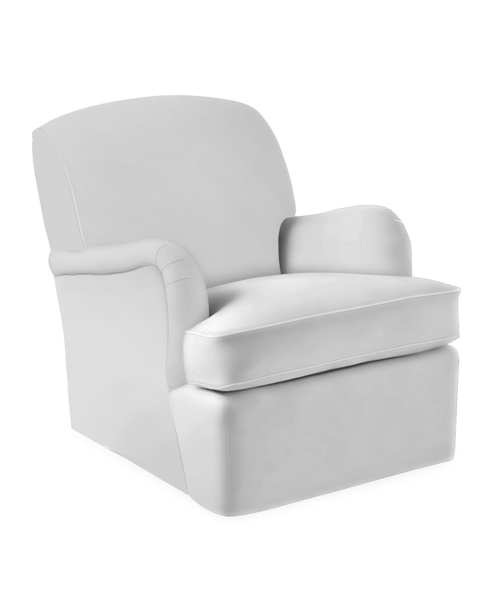 Miramar English Roll Arm Swivel Glider | Serena and Lily
