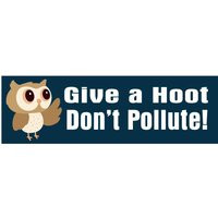 Give A Hoot Don't Pollute Sticker, Save The Planet Decal, Climate Change, Environmental Activist Sticker | Etsy (US)