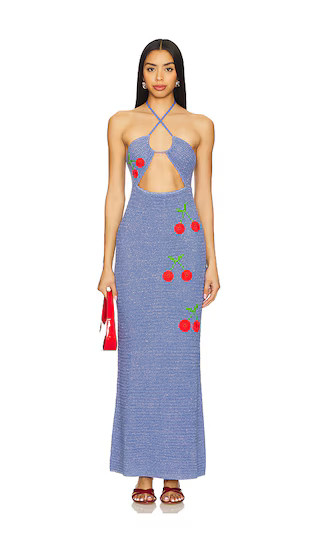 Pipa Dress in Blue | Revolve Clothing (Global)