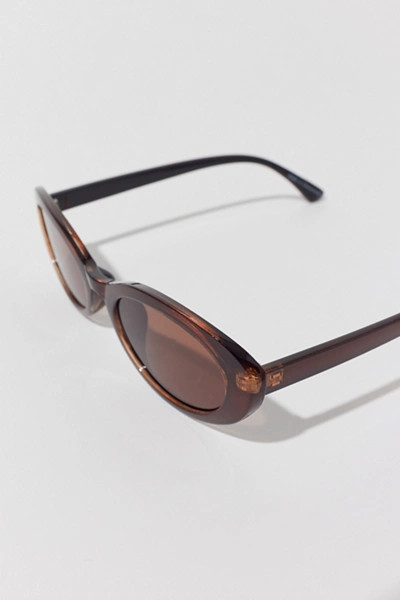 Brita Brushed Oval Sunglasses | Urban Outfitters (US and RoW)