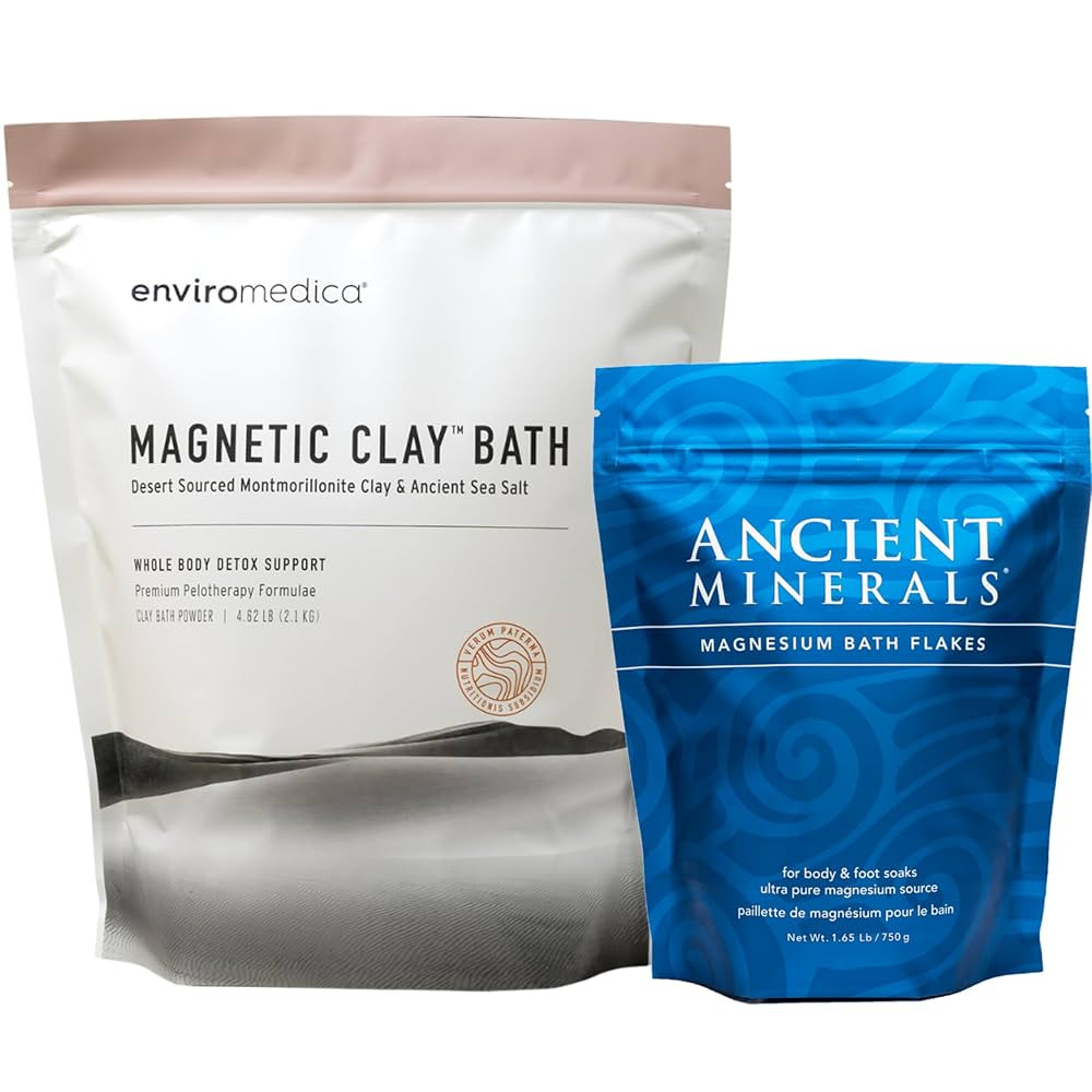 Enviromedica Magnetic Clay - Ancient Minerals Magnesium Bath Flakes - Natural Detox - High-Absorp... | Amazon (US)