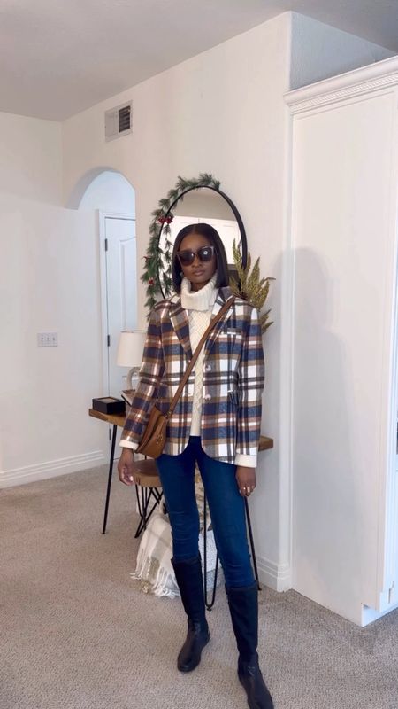 It’s getting cold in Denver and this plaid Blazer is the perfect layer for this look. It’s giving me J Crew vibes and is a great transitional piece for  the cooler seasons. 
I’m wearing a Small but I think, XS would have fitted better. 
 
Discount code for the blazer “thecoquettediaries15” 

Happy Weekend 

#LTKstyletip #LTKHoliday