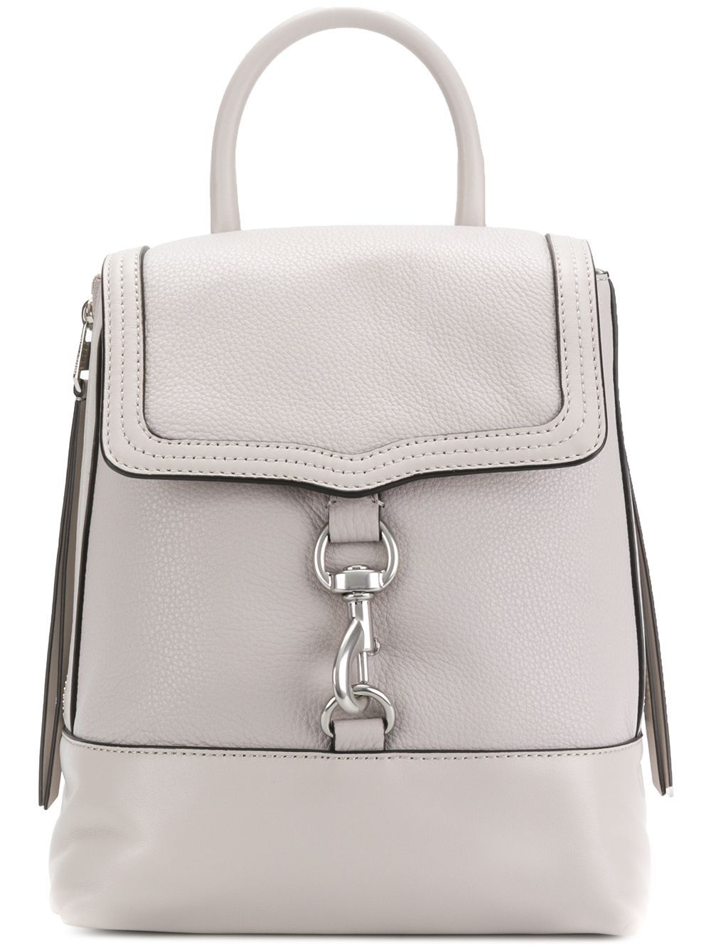 Rebecca Minkoff Bree pebbled convertible backpack - Grey | FarFetch US