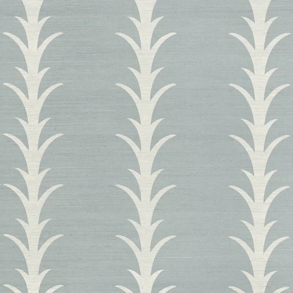 Schumacher x Celerie Kemble Acanthus Stripe Sisal Wallpaper | Wayfair North America