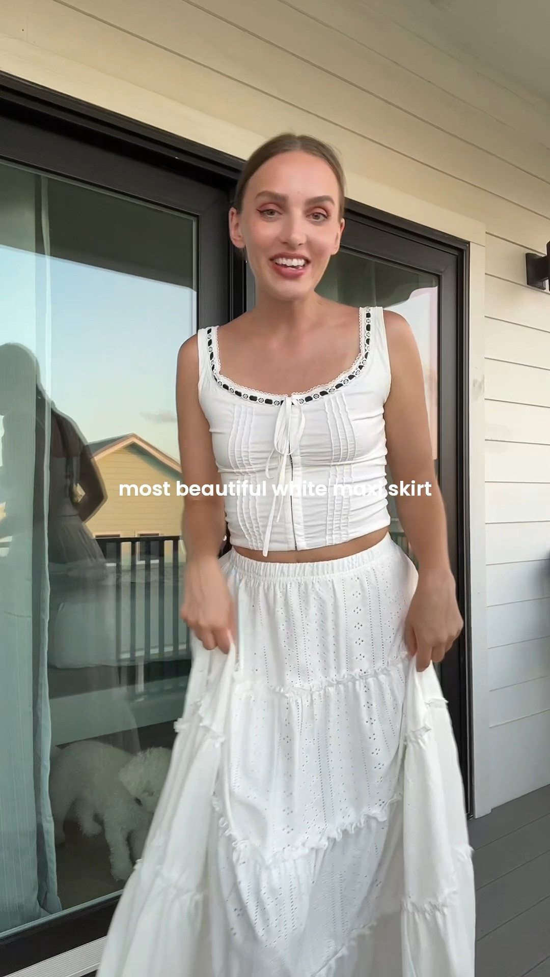 such a beautiful white maxi skirt! I’m 5’7” in the size small. 

#maxiskirt #maxiskirtoutfits #skirtoutfits #whiteskirt #falloutfits

White maxi skirt outfits, white skirts, long white skirts, ruffle maxi skirt outfit 

#LTKFindsUnder50 #LTKSeasonal #LTKStyleTip
