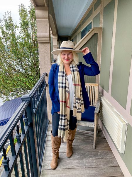Fall business attire but make it trendy and chic.

Spanx leggings are my fav and throwing a Lulu’s blazer over a white cami is the perfect tie in! Just add a scarf, boots and a hat and you are good to go. 
Everything is true to size

#LTKSeasonal #LTKworkwear #LTKstyletip