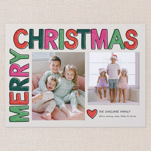 Color Pop Wishes Holiday Card | Shutterfly