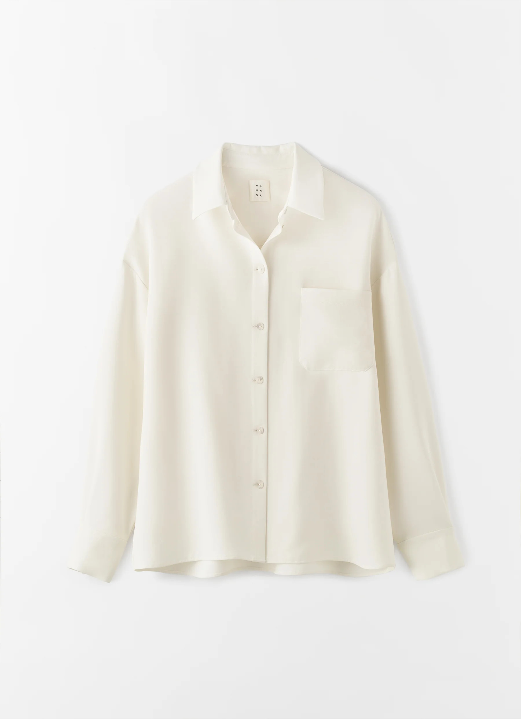 Finn Crepe Shirt, cream | Almada Label