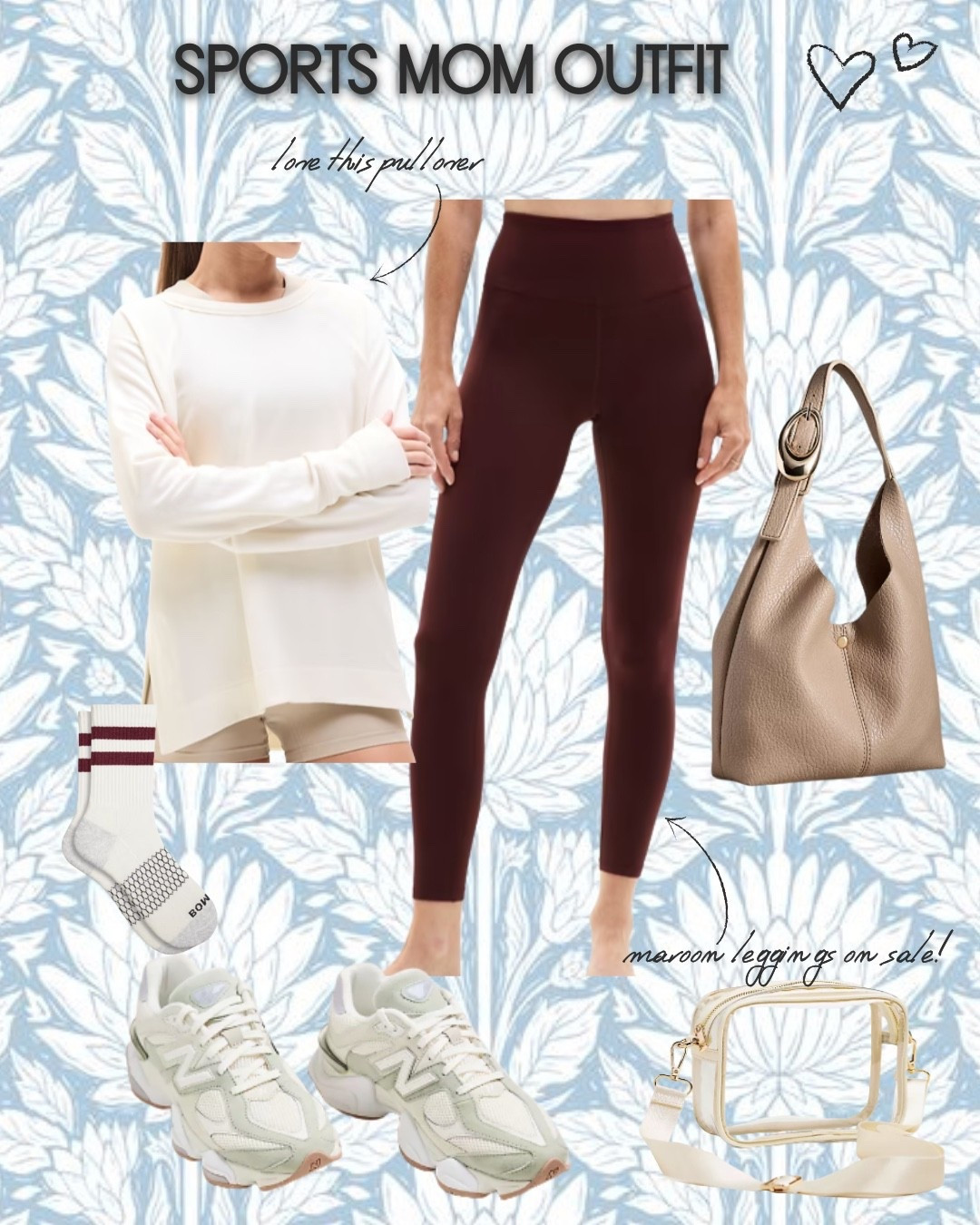 Maroon spirit wear for the sports mom! These Athleta leggings are on sale and I love this clear bag from Anthro. These New Balance sneakers are on my wish list too! 

#LTKActive #LTKSaleAlert #LTKShoeCrush