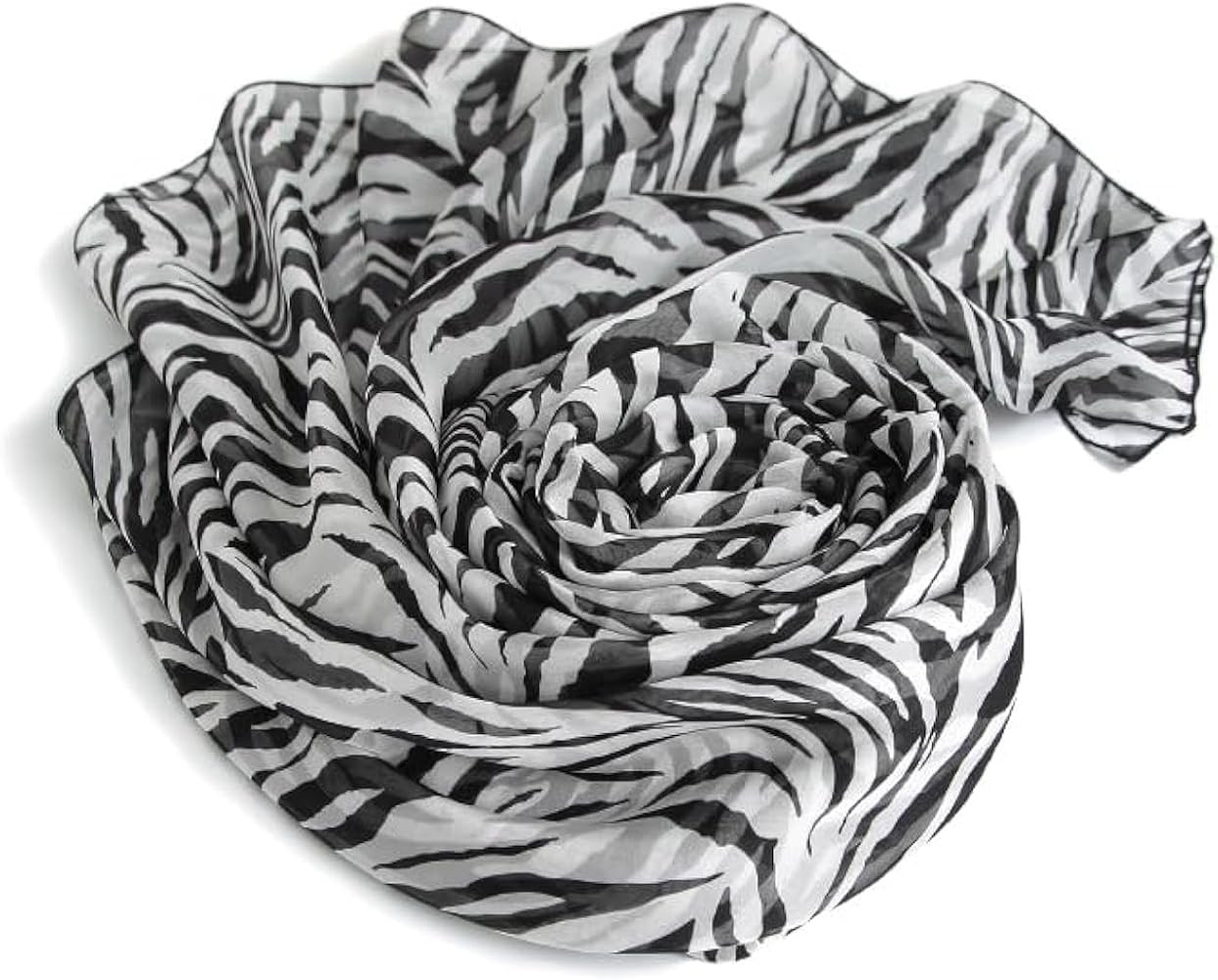 Womens Silky Neck Scarf Chiffon Scarves Soft Smooth Satin Bandana Shawl Large | Amazon (US)