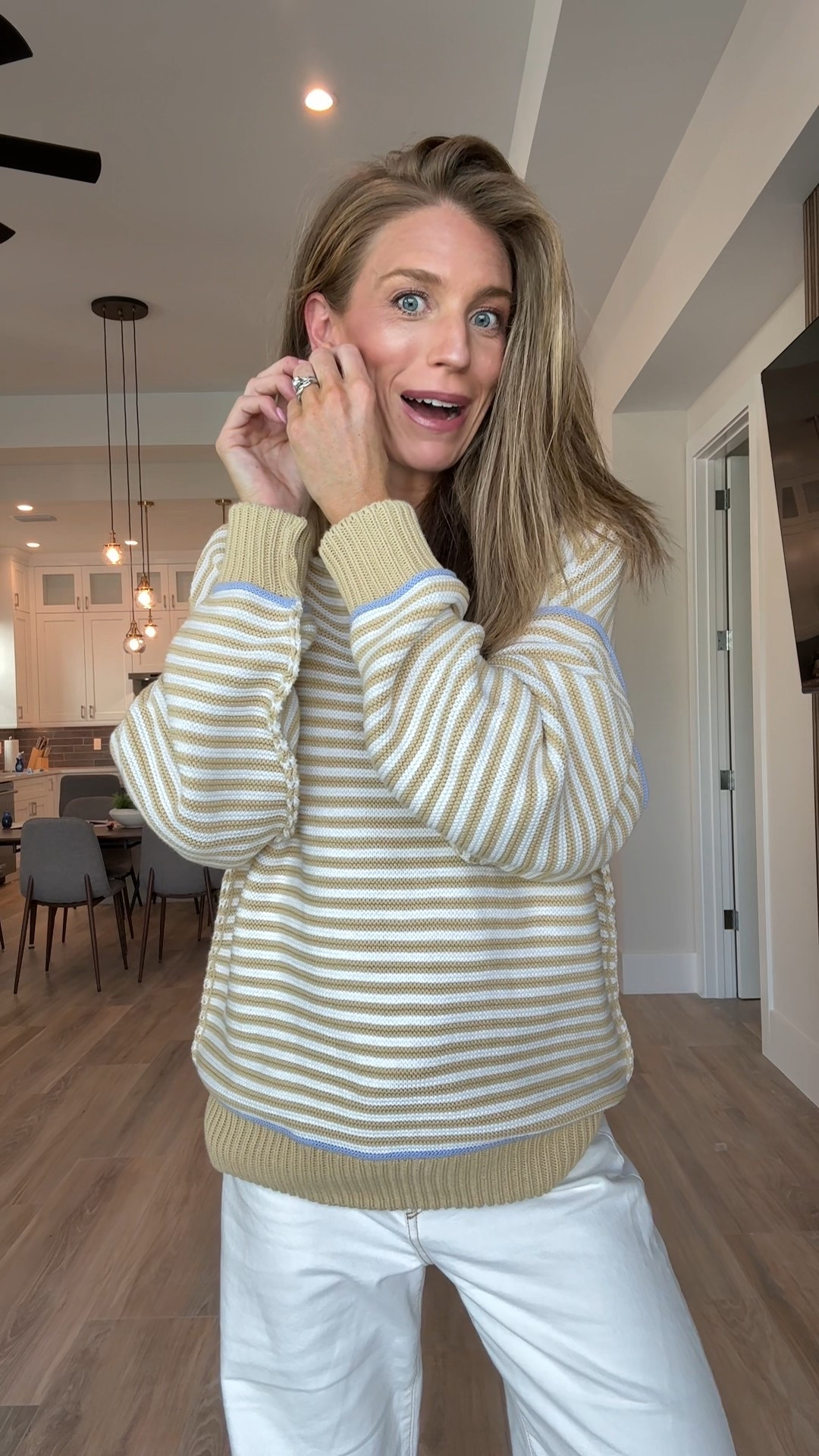 Vacation outfit I wore getting dinner by the beach in Florida. It was chilly today so wore some layers. Pants are bump friendly! Sized up a few sizes for pregnancy but otherwise run bigger! LONG INSEAM OPTIONS
Sweater runs oversized. Size medium for bump and extra oversized fit and extra length 


@freepeople
@gapstyle 

#LTKdayinmylife #LTKootd #LTKTravel