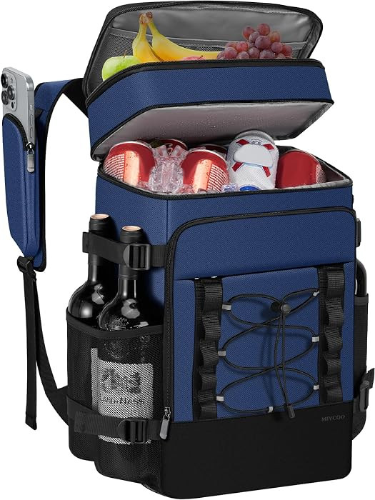 MIYCOO Cooler Backpack - 40 Cans Insulated Backpack Cooler for Men & Women, Portable 2 Leak Proof... | Amazon (US)