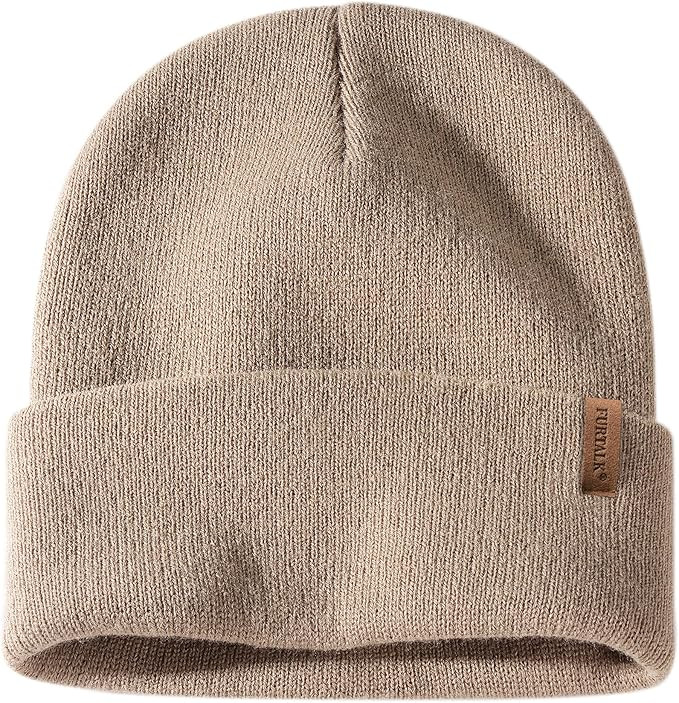 FURTALK Beanie for Men Women Cuffed Thick Knitted Unisex Winter Hat Beanies Skull Cap | Amazon (US)