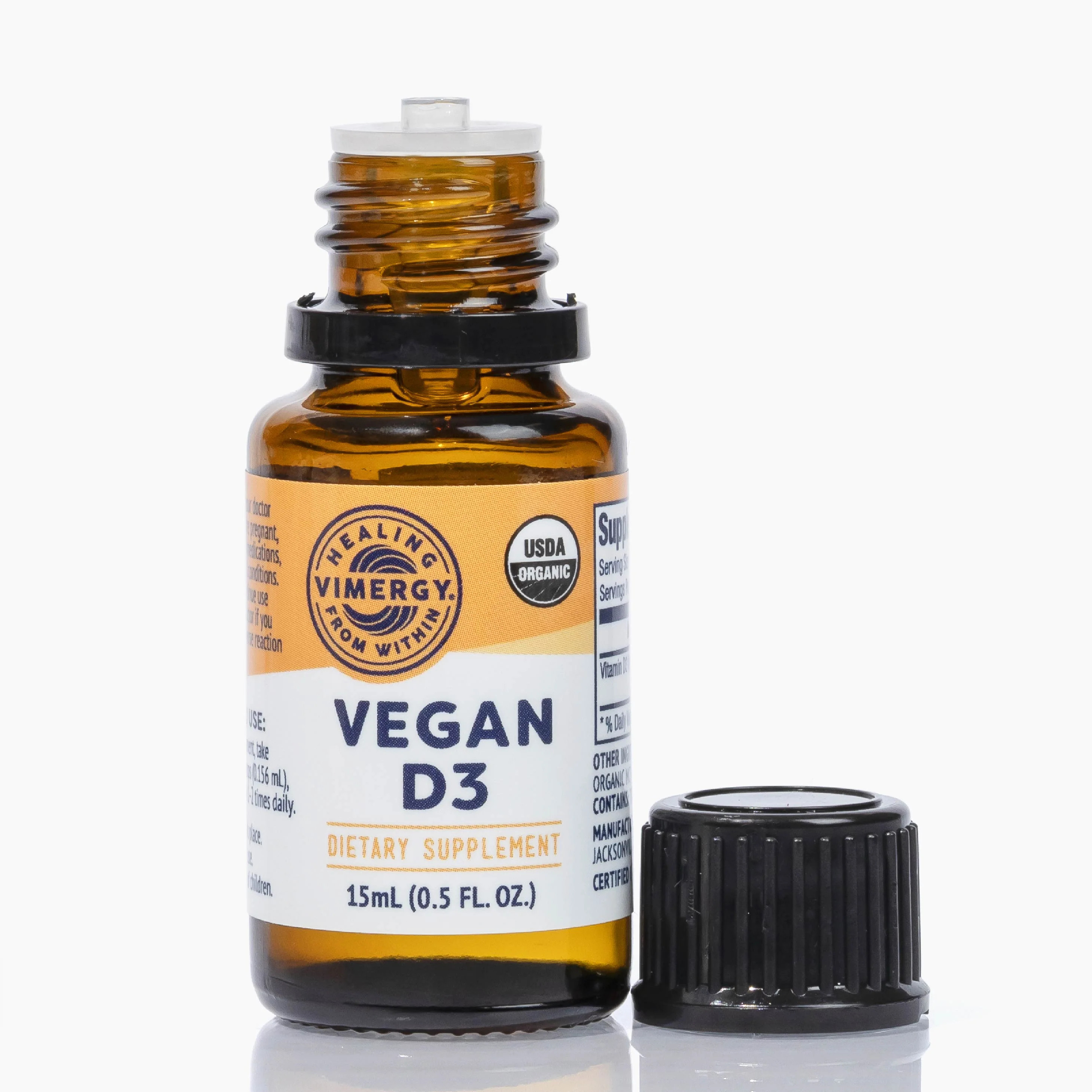 Organic Liquid Vegan Vitamin D Supplements | Vegan Vitamin D3 | Vimergy