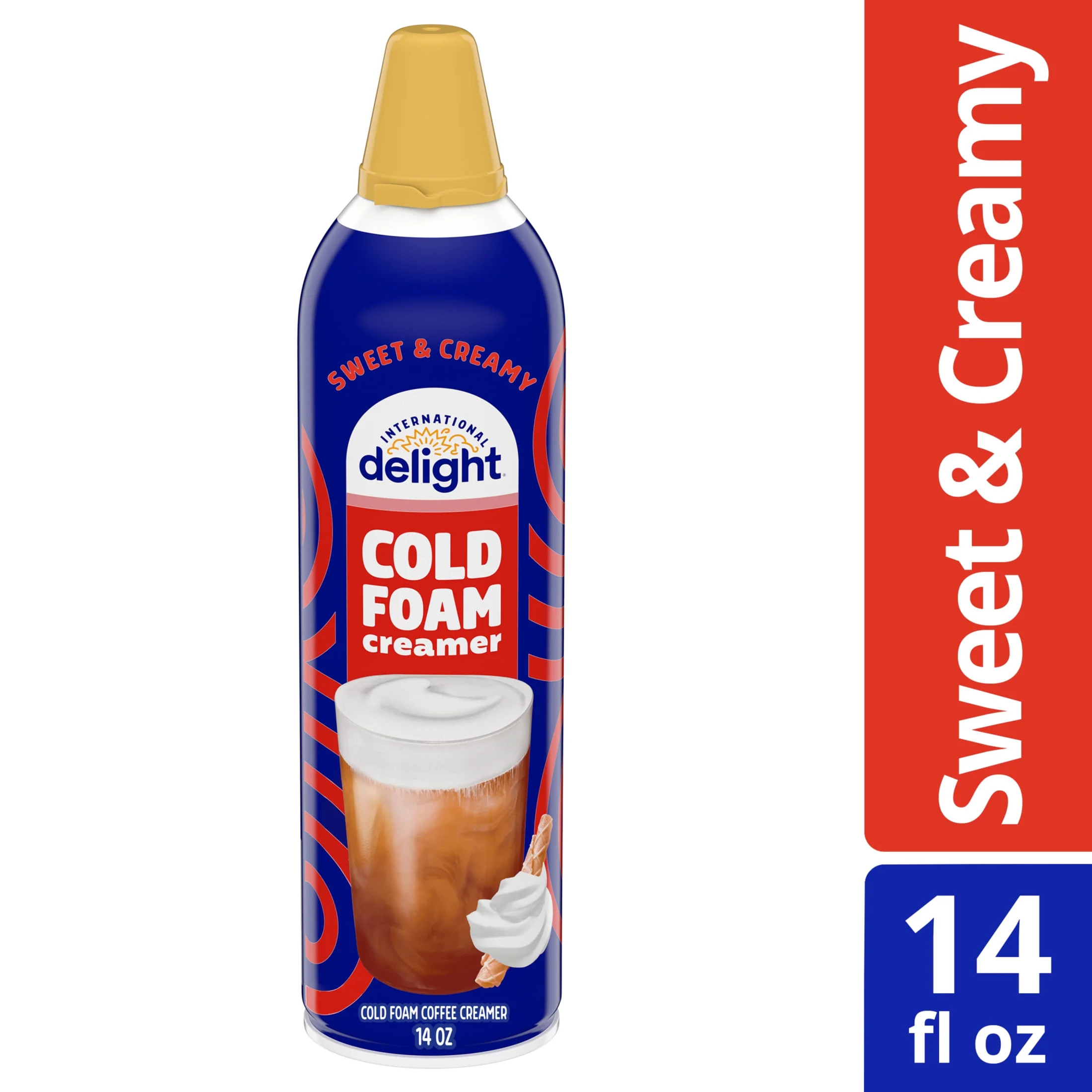 International Delight Sweet & Creamy Cold Foam Coffee Creamer, 14 oz Can | Walmart (US)