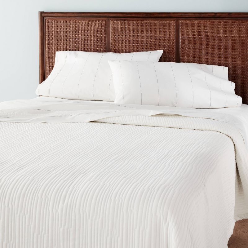 Solid Texture Matelassé Coverlet - Hearth & Hand™ with Magnolia | Target
