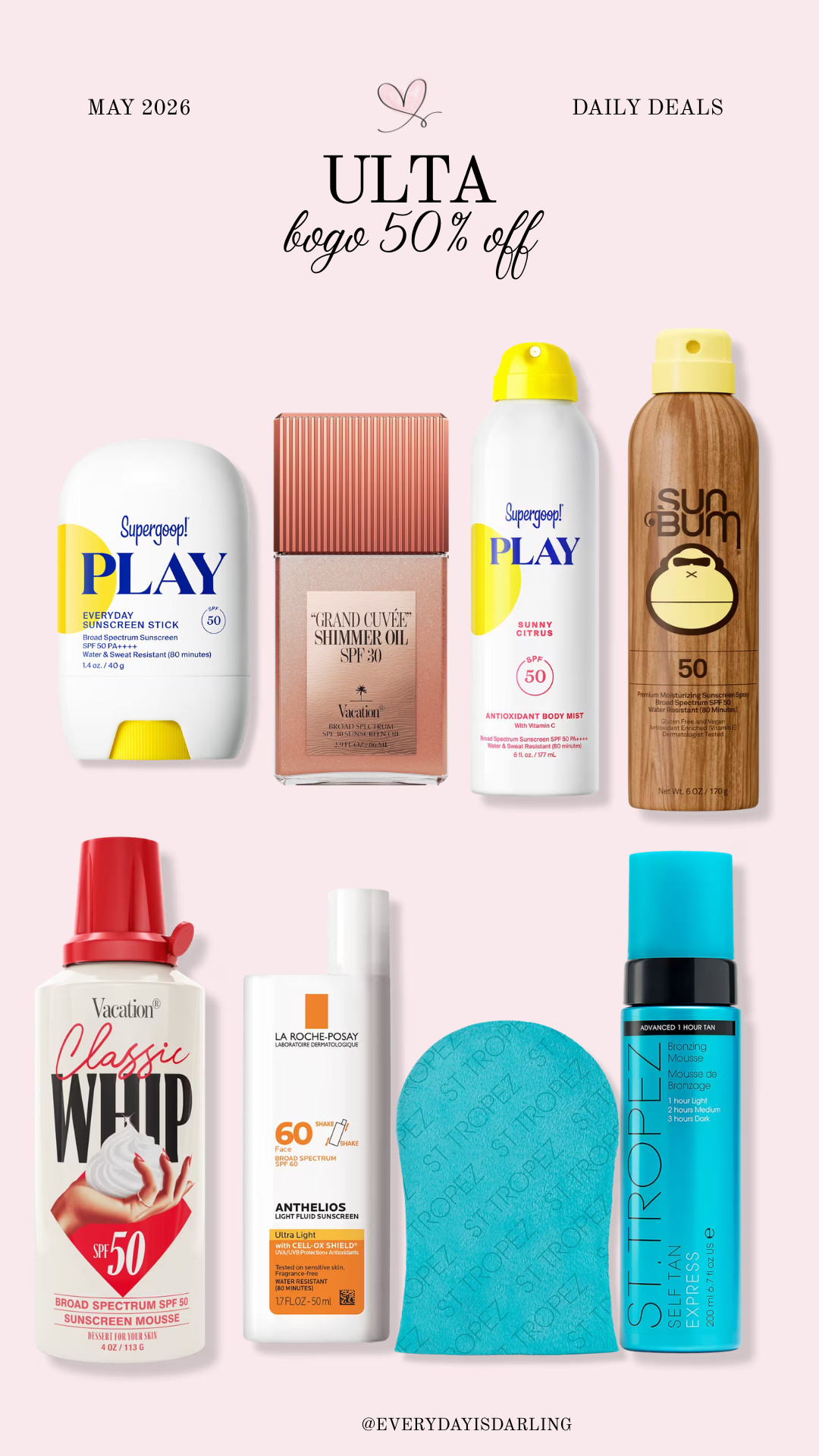 BOGO 50% off Ulta sun products! Stock up for summer now!  

 #LTKSeasonal #LTKSaleAlert #LTKBeauty