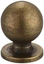 25 Pack 1 Inch (25mm) Diameter Round Solid Vintage Antique Brass Finish Kitchen Cabinet Knob. | Amazon (US)