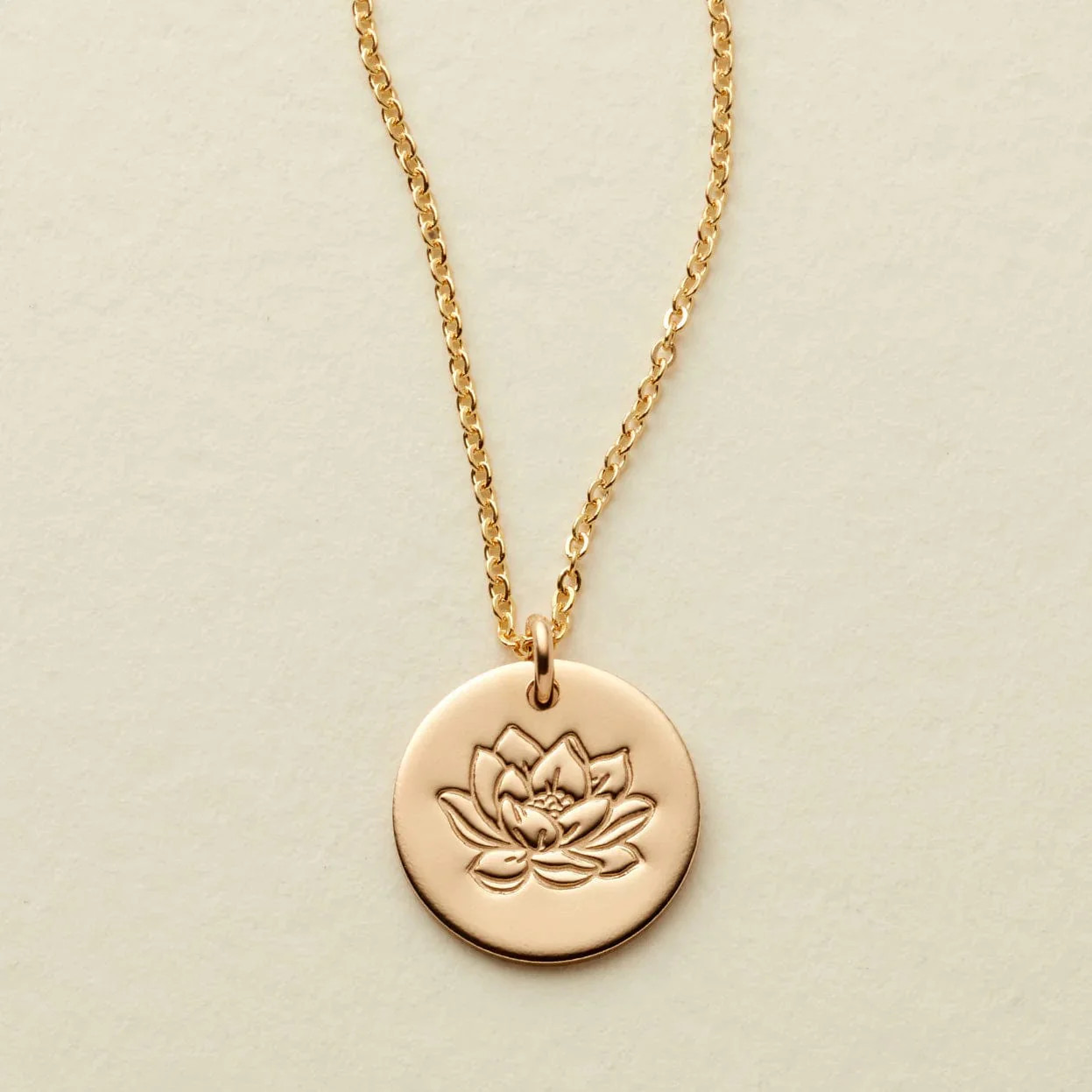 July Birth Flower Necklace | Gold, Rose Gold, Silver | Birth Flower Necklace | Made by Mary (US)