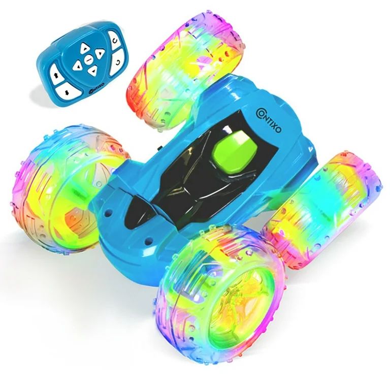 Contixo RC Car Stunt Racer, Wheels Flip & Rotate 360°, Fast Remote Control Toy Car for Kids, AWD... | Walmart (US)