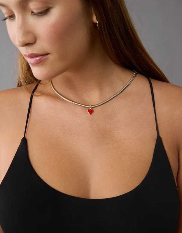 AEO Snake Heart Necklace | American Eagle Outfitters (US & CA)