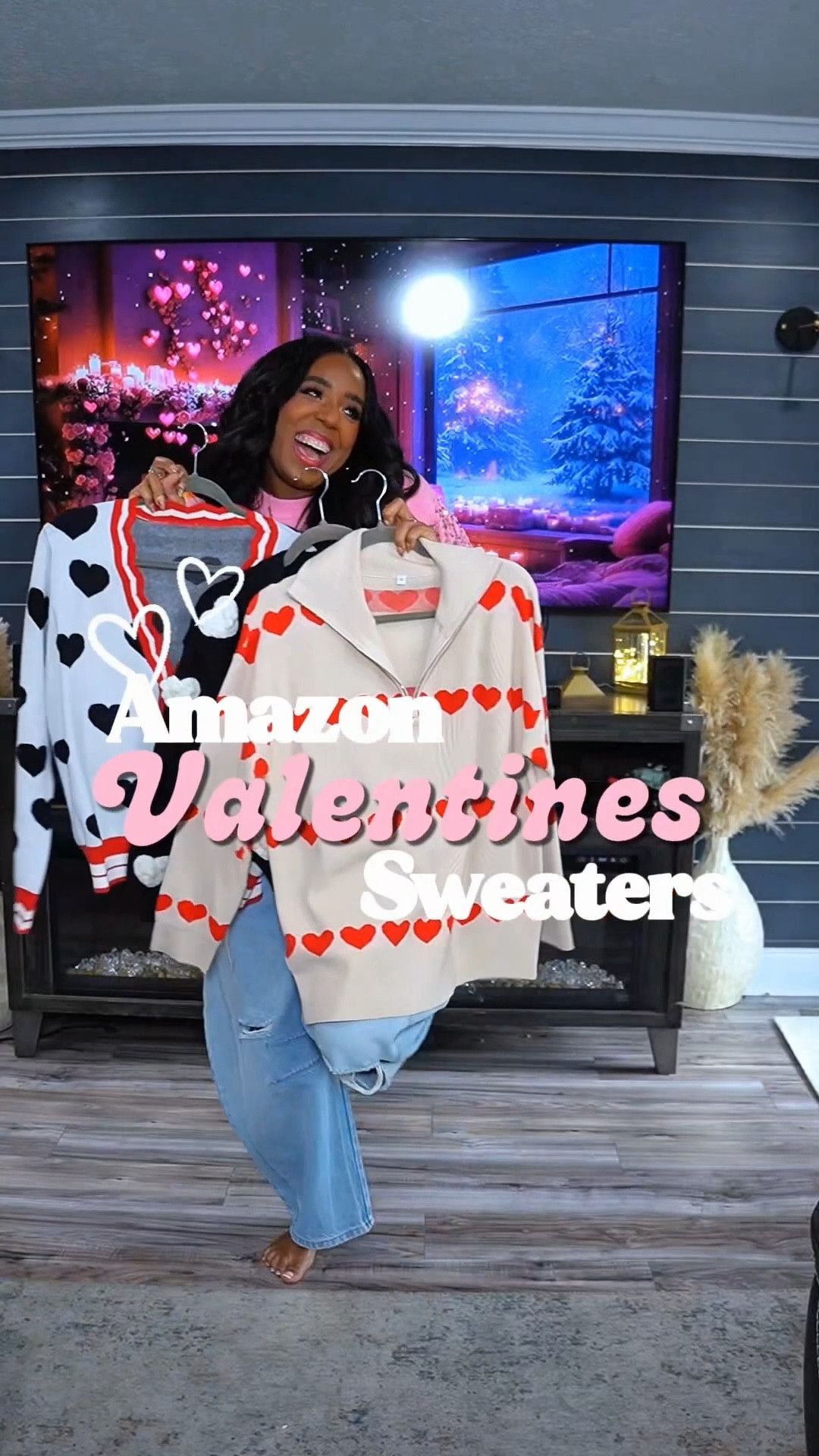 Size medium sweaters Here’s a copy-and-paste ready LTK caption 💗👇🏽

Amazon Valentine’s Sweaters 🤍❤️
These are the CUTEST Valentine’s sweaters and all are under $50 🙌🏽
I ordered a size medium for the perfect relaxed fit. Super soft, flattering, and easy to style with jeans or leggings.

✨ Perfect for:
• Date night 💕
• Girls night or Galentine’s 💌
• Church or brunch
• Casual work days
• Coffee runs ☕️
• Valentine’s Day events or parties

They also come in multiple colors & styles, so there’s something for everyone 😍
Affordable, comfy, and festive without being over the top — linking all my favorites here!

💖 Shop these Valentine’s sweaters now on LTK 💖 #AmazonFinds
#AmazonFashion
#ValentinesOutfits
#ValentinesSweaters
#AffordableFashion
#LTKStyle
#LTKUnder50
#CasualChic
#DateNightOutfit
#GalentinesDay
#HeartSweater
#WinterStyle
#EverydayFashion
#Over40Style
#MidSizeStyle

#LTKFindsUnder50 #LTKOver40 #LTKMidsize