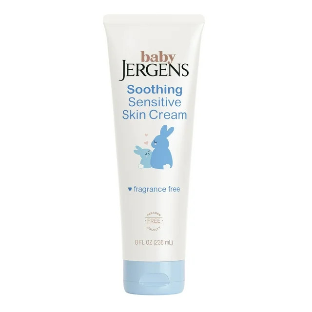 Baby Jergens Soothing Sensitive Skin Cream, Newborn Dry Skin, Fragrance-Free, 8 fl oz - Walmart.c... | Walmart (US)