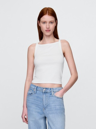Modern Apron-Neck Crop Tank Top | Gap (CA)