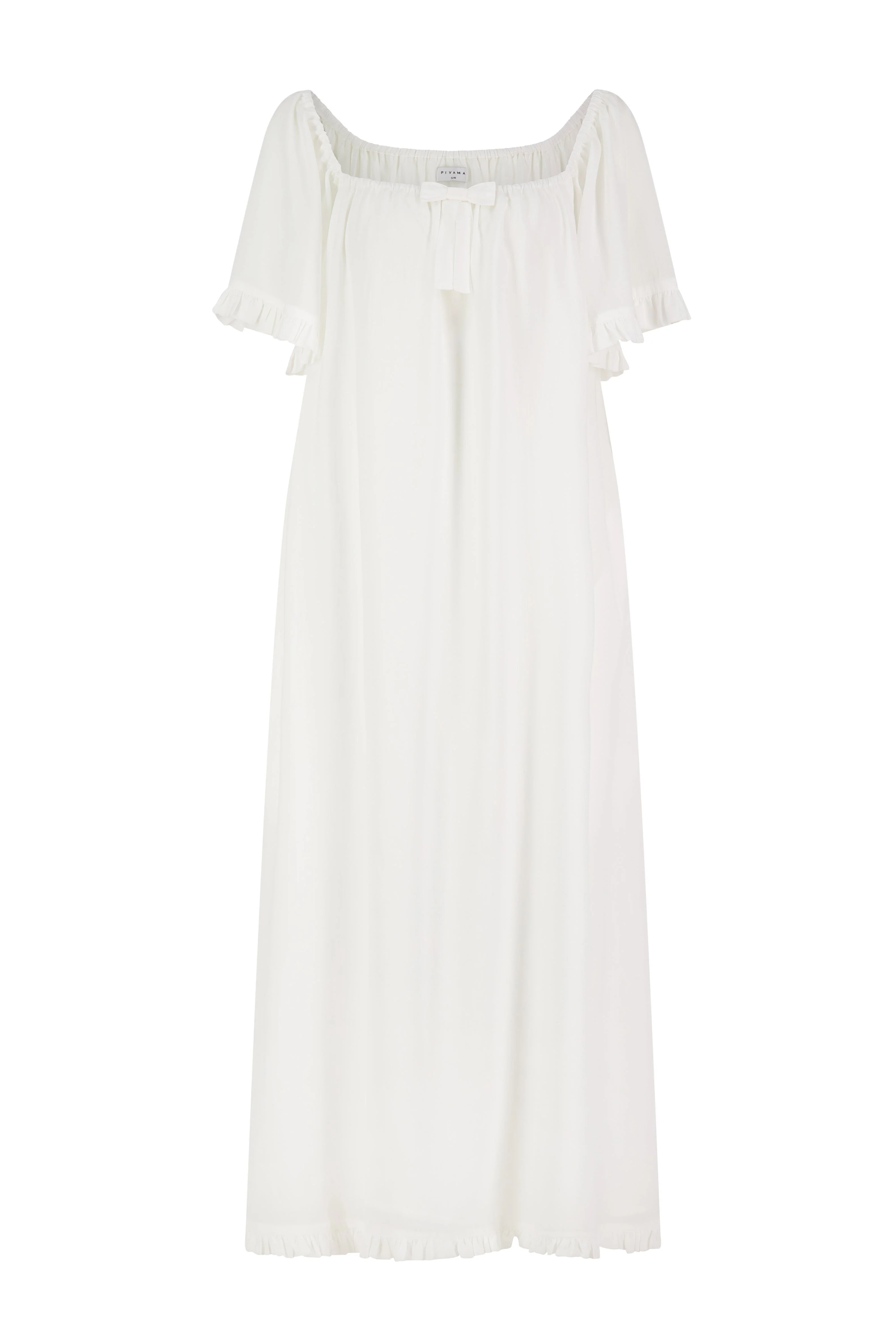 Betty Nightie - Long - Lyocell Batiste - Off White | Piyama US